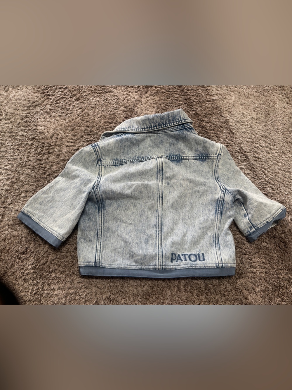 Patou Short-sleeved cotton blend jacket - Picture 5 of 6